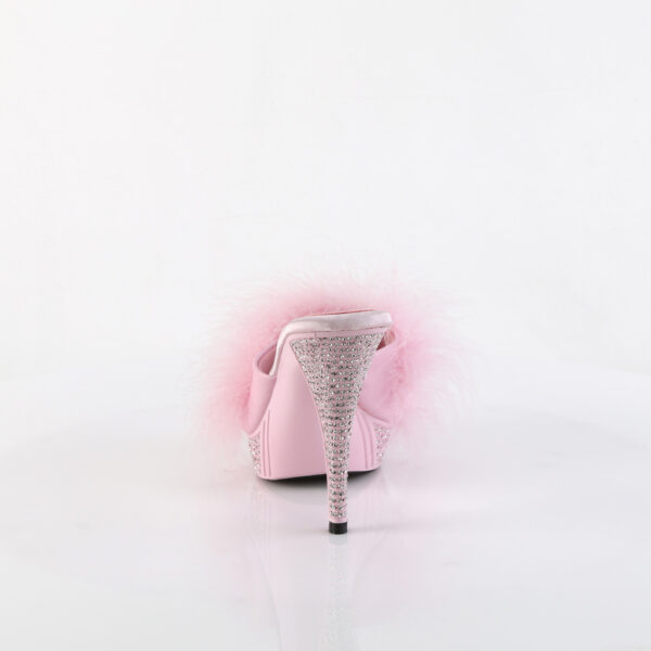 *4 1/2" Heel, 1" PF Marabou Fur Slipper - Image 4