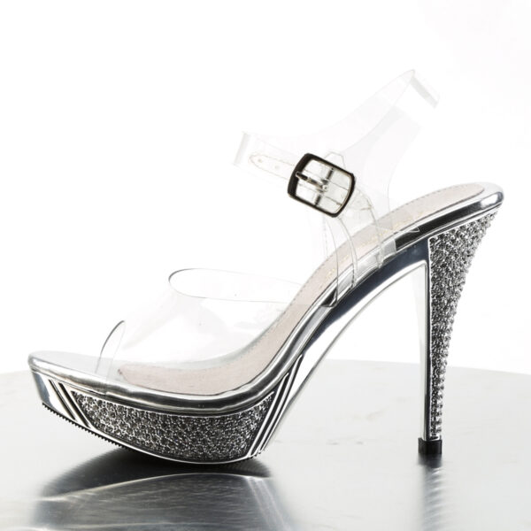 4 1/2" Heel, 1" PF Ankle Strap Sandal w/ RS - Image 3