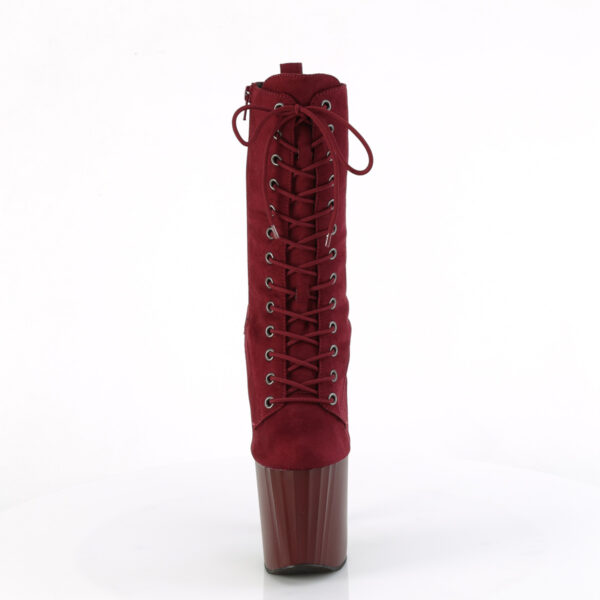 8" Heel, 3 3/4" PF Lace-Up Ankle Boot, Side Zip - Image 2