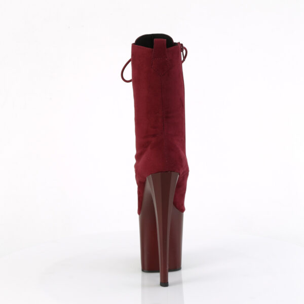 8" Heel, 3 3/4" PF Lace-Up Ankle Boot, Side Zip - Image 4