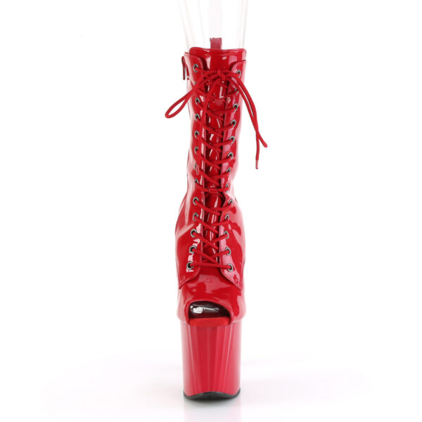 8" Heel, 3 3/4" PF Peep Toe Ankle Boot, Side Zip - Image 2