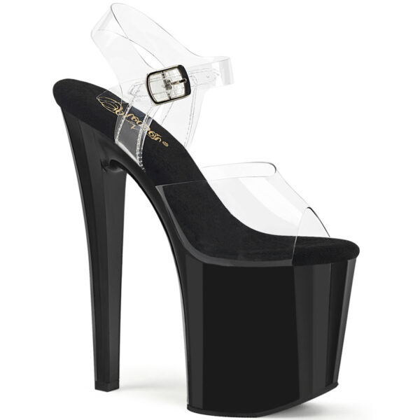 8" Heel, 3 3/4" PF Ankle Strap Sandal