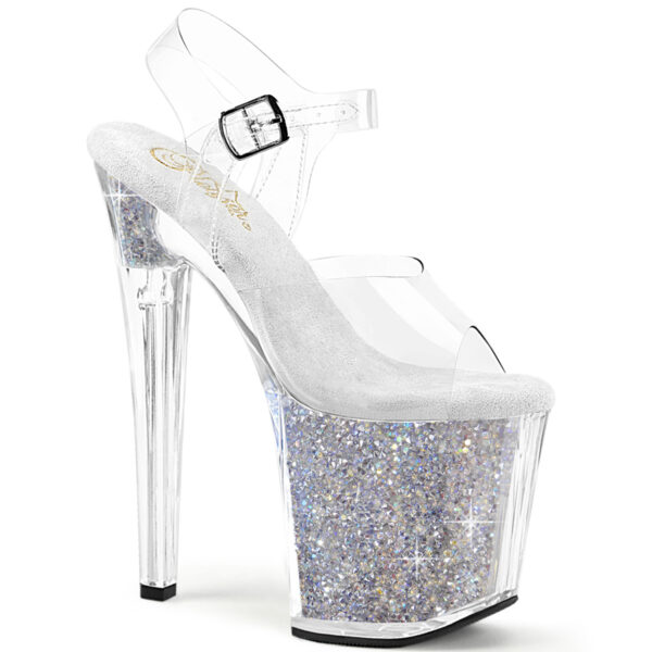 8" Heel, 3 3/4" PF Ankle Strap Sandal w/RS Inserts