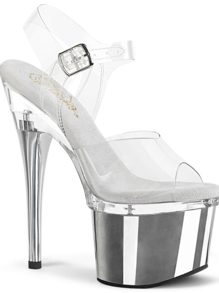 7″ Heel, 3″ PF Ankle Strap Sandal