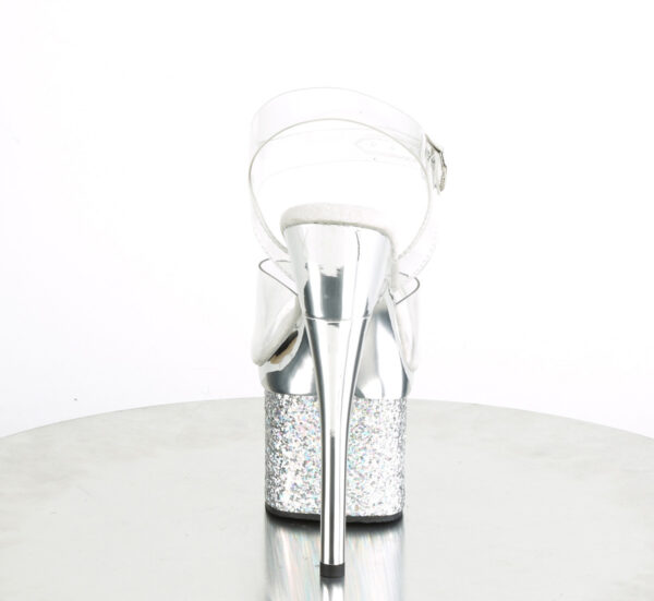 7" Heel, 3" PF Ankle Strap Sandal - Image 4