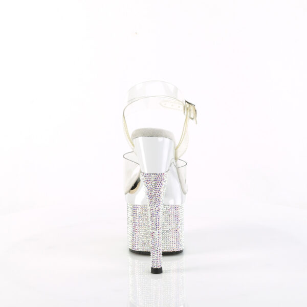 7" Heel, 3" PF Ankle Strap Sandal w/RS - Image 4