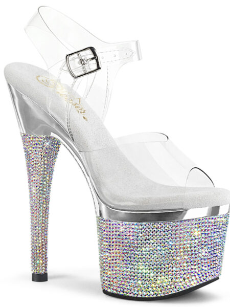 7″ Heel, 3″ PF Ankle Strap Sandal w/RS