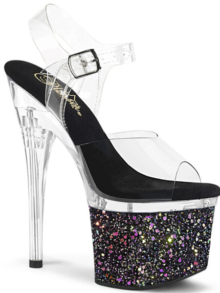 7" Heel, 3" PF Ankle Strap Sandal