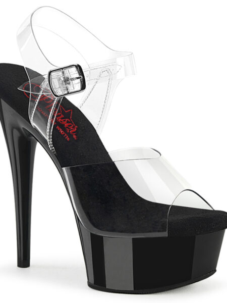 6" Heel, 1 3/4" PF Comfort Width Ankle Strap Sandal
