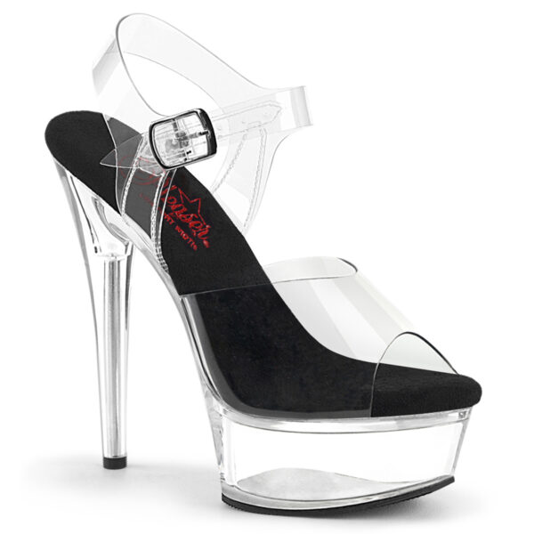 6" Heel, 1 3/4" PF Comfort Width Ankle Strap Sandal