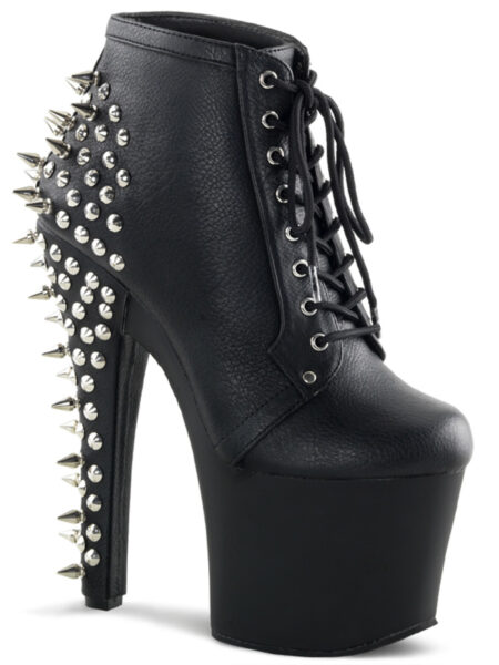 7" Heel, 3 1/4" PF Lace Up Ankle Bootie