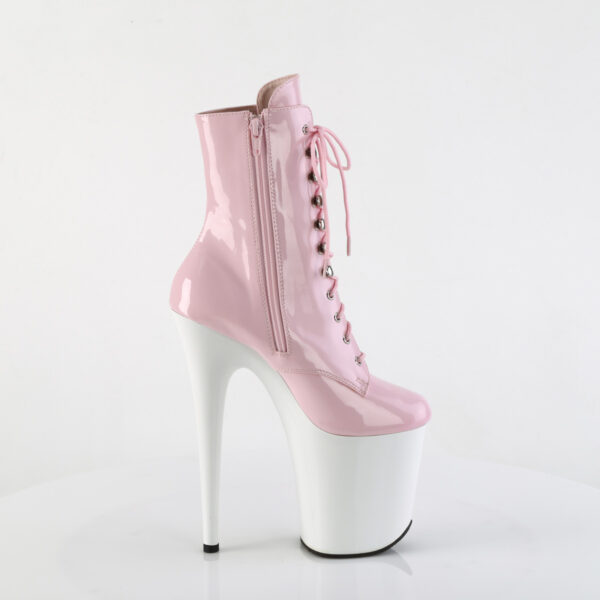 8" Heel, 4" PF Lace-Up Front Ankle Boot, Side Zip - Image 5