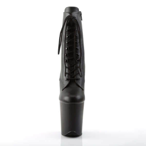 8" Heel, 4" PF Lace-Up Front Ankle Boot, side Zip - Image 2