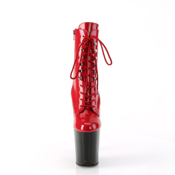 8" Heel, 4" PF Lace-Up Front Ankle Boot, Side Zip - Image 2