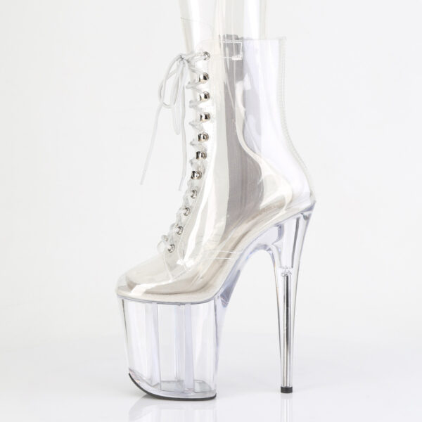 8" Heel, 4" PF Lace-Up Front Ankle Boot , Side Zip - Image 3