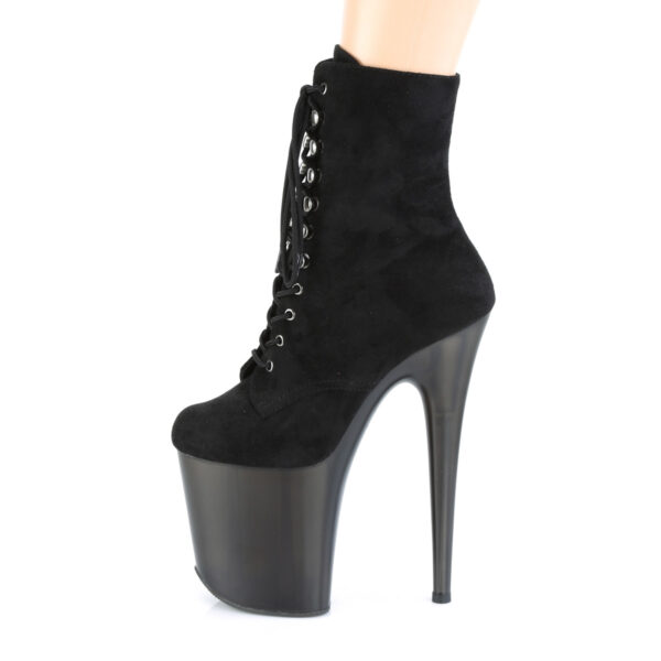 8" Heel, 4" Tinted PF Lace-Up Front Ankle Boot, Side Zip - Image 3