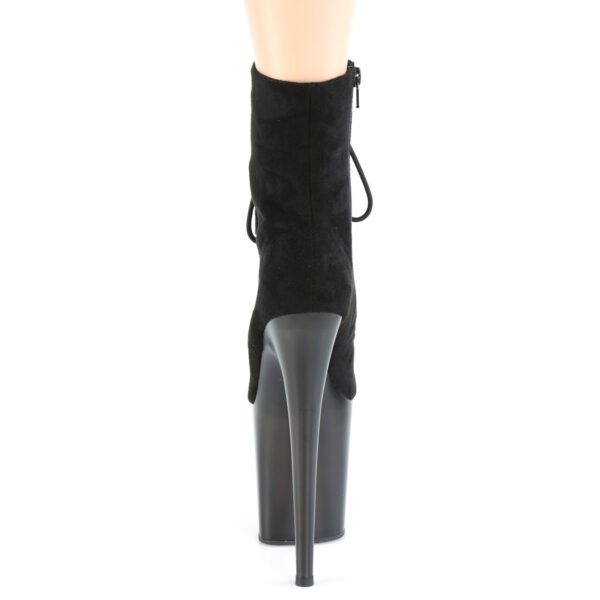 8" Heel, 4" Tinted PF Lace-Up Front Ankle Boot, Side Zip - Image 4