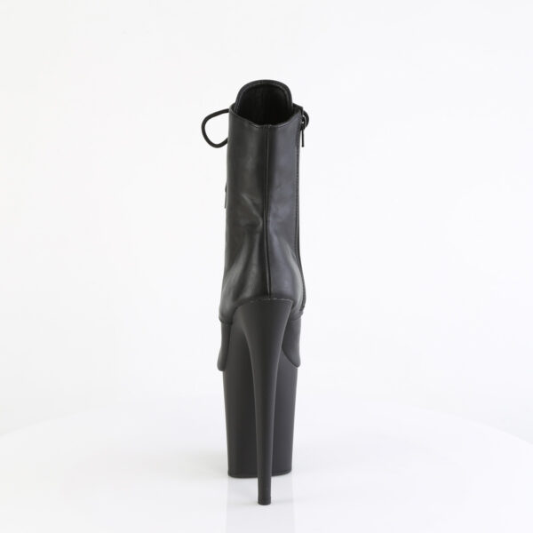 8" Heel, 4" PF Peep Toe Lace-Up Ankle Boot, Side Zip - Image 4