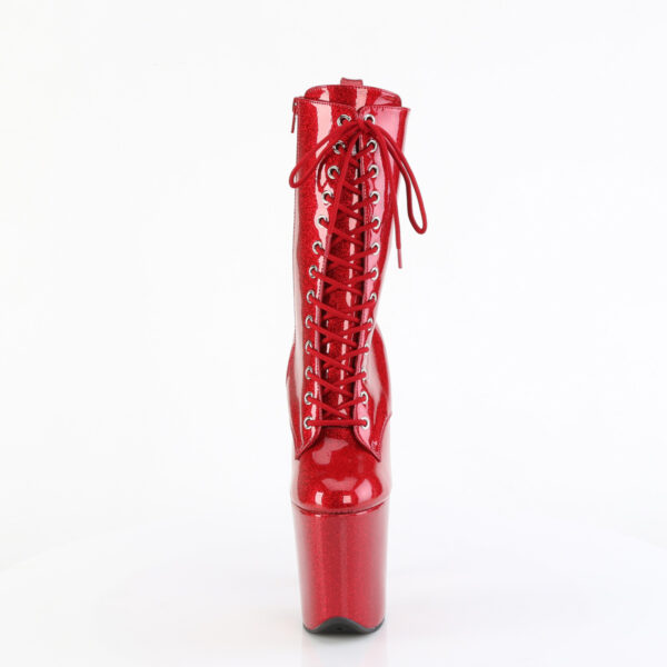 8" Heel, 4" PF Lace Up Front Ankle Boot, Side Zip - Image 2