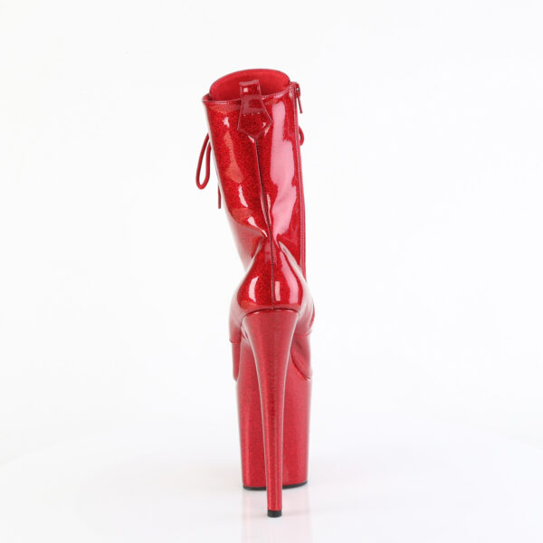 8" Heel, 4" PF Lace Up Front Ankle Boot, Side Zip - Image 4