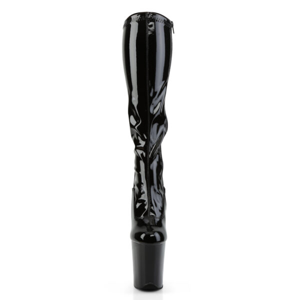 8" Heel, 4" PF Stretch Knee Boot, Side Zip - Image 2