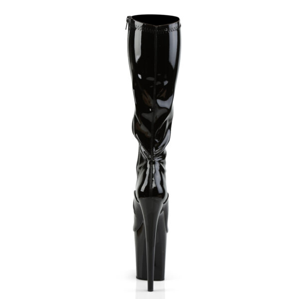 8" Heel, 4" PF Stretch Knee Boot, Side Zip - Image 4