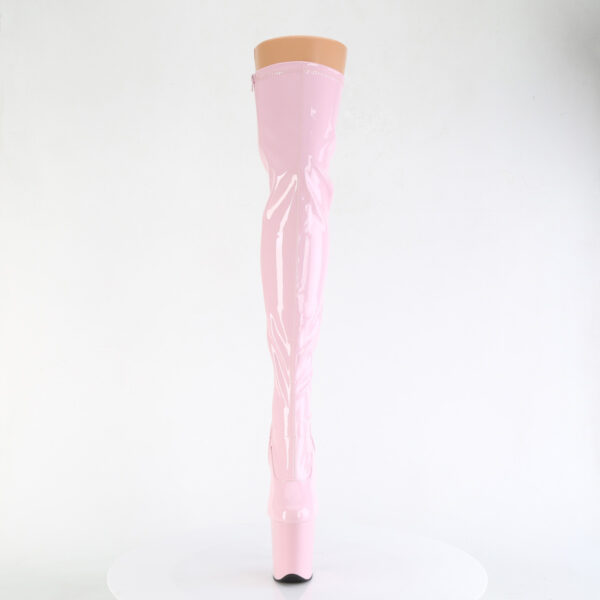 8" Heel, 4" PF Stretch Thigh Boot, Side Zip - Image 2