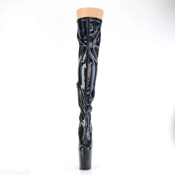 8" Heel, 4" PF Stretch Thigh Boot, Side Zip - Image 2