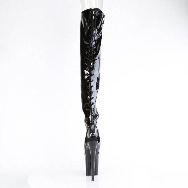 8" Heel, 4" PF Open Toe/Heel Stretch Thigh Boot, Side Zip - Image 4
