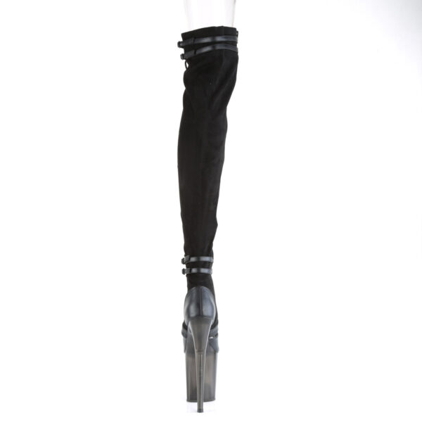 8" Heel, 4" PF Lace-Up Front Thigh, Side Zip - Image 4