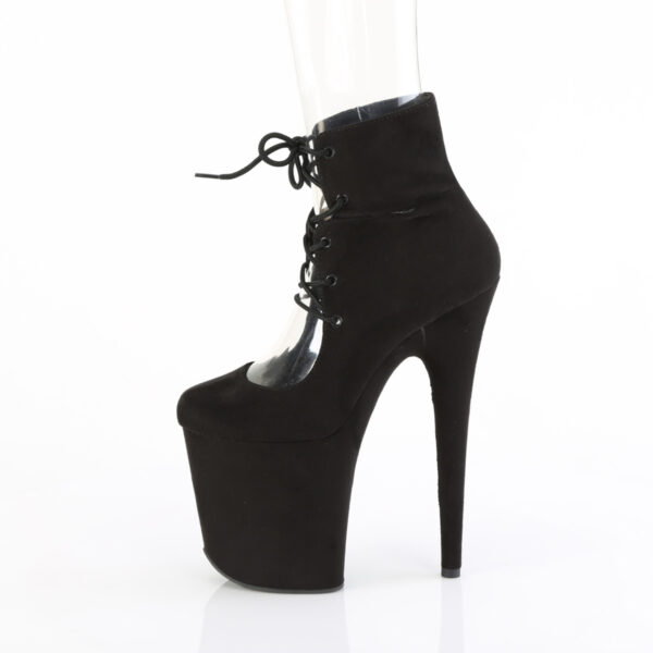 8" Heel, 4" PF Lace-Up Front Bootie - Image 3