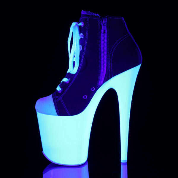 *8" Heel, 4" PF Lace-Up Sneaker, Side Zip - Image 3