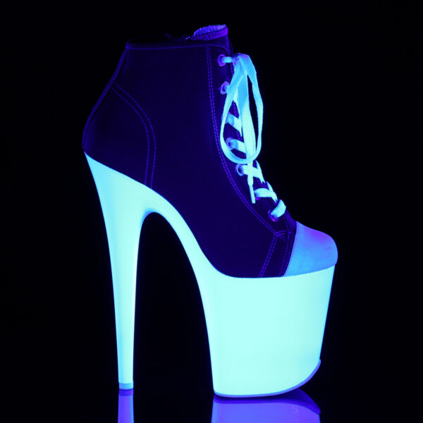 *8" Heel, 4" PF Lace-Up Sneaker, Side Zip - Image 5