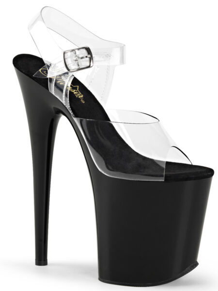 8" Heel, 4" PF Ankle Strap Sandal