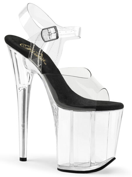 8" Heel, 4" PF Ankle Strap Sandal