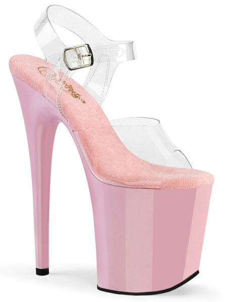 8" Heel, 4" PF Ankle Strap Sandal