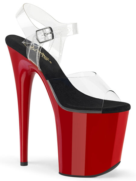 8" Heel, 4" PF Ankle Strap Sandal