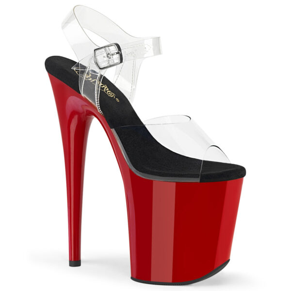 8" Heel, 4" PF Ankle Strap Sandal