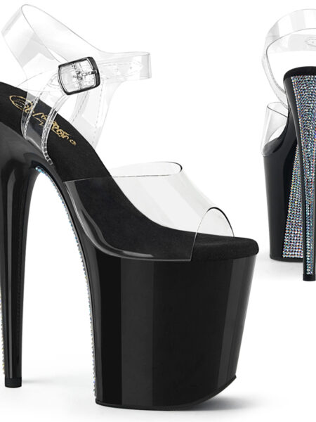 8″ Heel, 4″ PF Ankle Strap Sandal — Pleasure Zone Houston