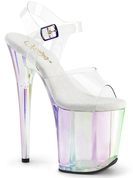 8" Heel, 4" PF Ankle Strap Sandal