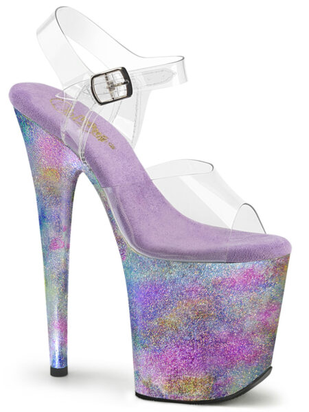 8" Heel, 4" PF Ankle Strap Sandal