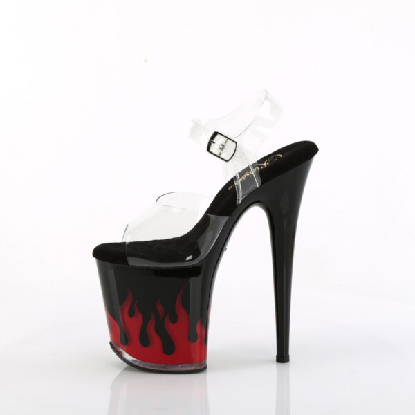 8" Heel, 4" PF LED Illuminated Ankle Strap Sandal - Image 3