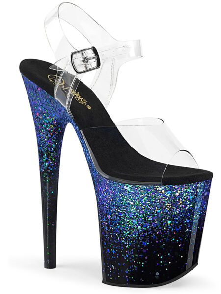 8" Heel, 4" PF Ankle Strap Sandal
