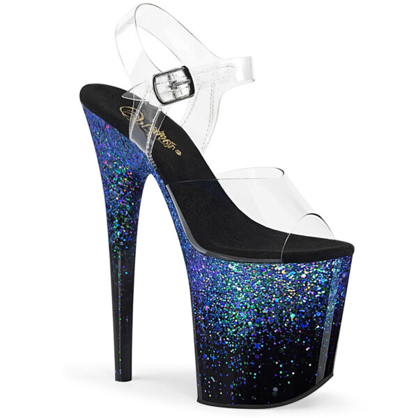 8" Heel, 4" PF Ankle Strap Sandal