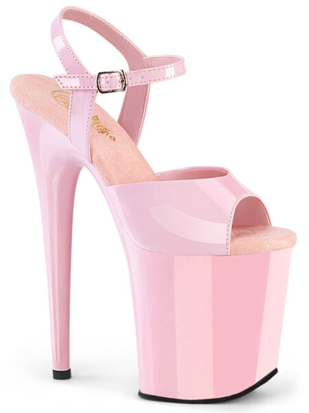 8″ Heel, 4″ PF Ankle Strap Sandal