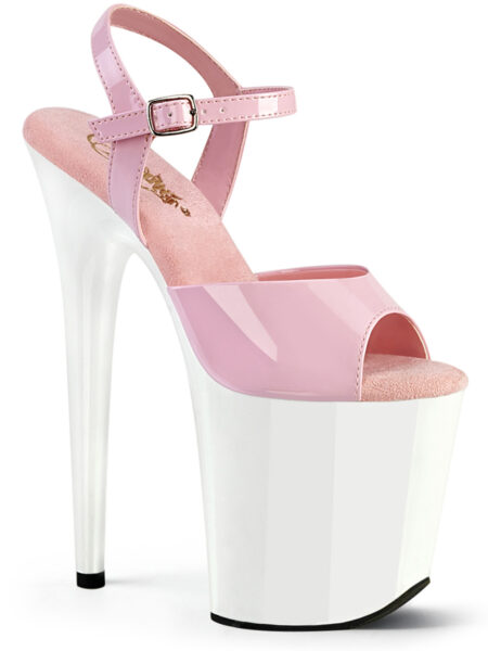 8" Heel, 4" PF Ankle Strap Sandal