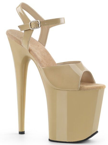8″ Heel, 4″ PF Ankle Strap Sandal