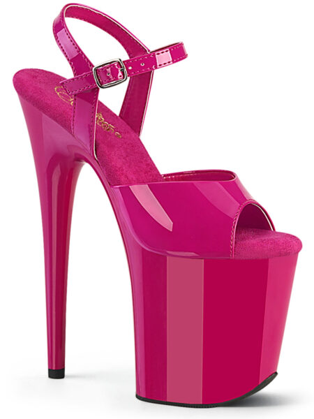8" Heel, 4" PF Ankle Strap Sandal