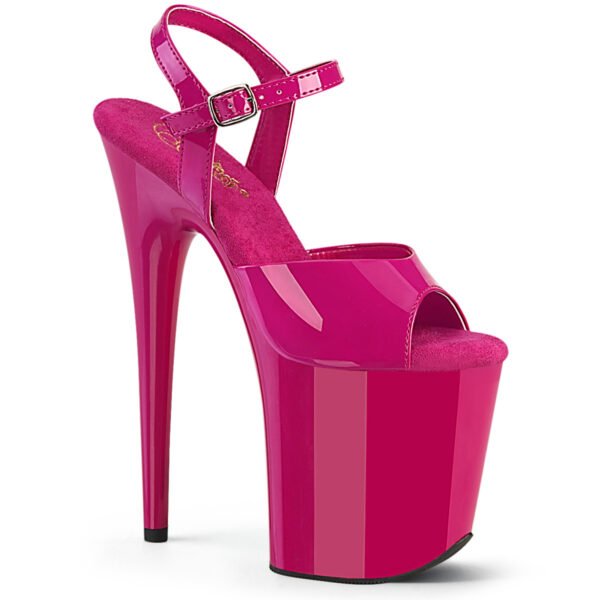 8" Heel, 4" PF Ankle Strap Sandal