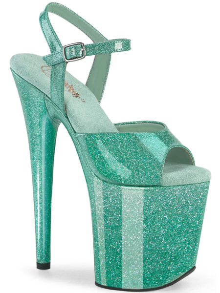 8" Heel, 4" PF Ankle Strap Sandal